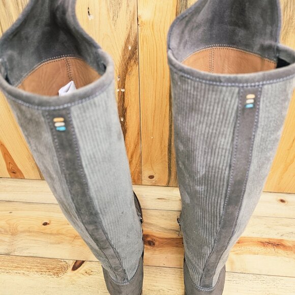 Ariat Two24 Burela Gray Suede Tall Boots - Picture 6 of 8